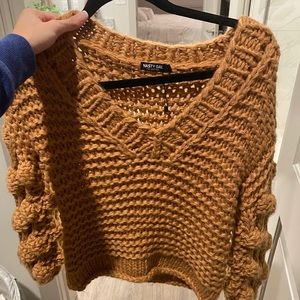 Nasty Gal sweater with bubble sleeves